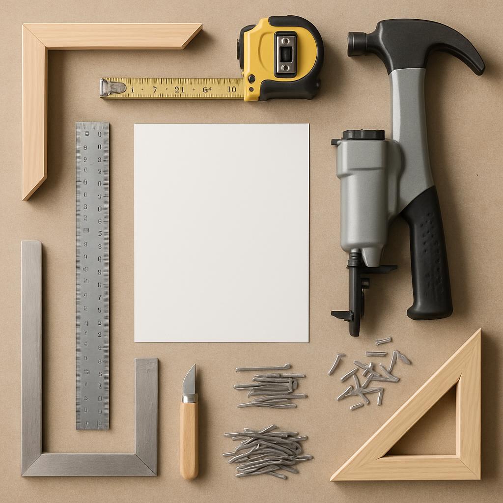 Werkzeugkästchen für verglaste Bilderrahmen